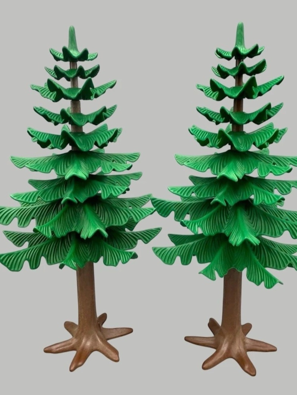 Playmobil Vintage 12” Pine Trees Set of 2 Large Trees